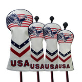 Maxbell 4pcs/Set Golf Headcover 460cc Driver Wood Head Cover with No. Tag