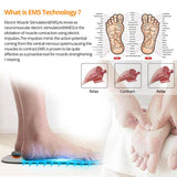 Maxbell EMS Foot Massage Cushion Electric Foot Stimulator Massager Mat Battery