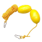 Maxbell High Strength Kayak Tow Rope Throw Line with Dual EVA Floats Clip Accessory