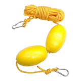 Maxbell High Strength Kayak Tow Rope Throw Line with Dual EVA Floats Clip Accessory