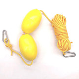 Maxbell High Strength Kayak Tow Rope Throw Line with Dual EVA Floats Clip Accessory
