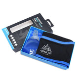 Maxbell Waterproof Waist Bag Running Belt Fanny Pack with Soft Water Bag Blue S