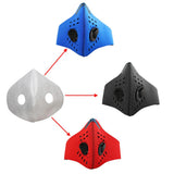 Maxbell Cycling Mask Motorcycle Bicycle Half Facemask Dust Pollution Filter Red