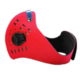 Maxbell Cycling Mask Motorcycle Bicycle Half Facemask Dust Pollution Filter Red