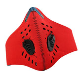 Maxbell Cycling Mask Motorcycle Bicycle Half Facemask Dust Pollution Filter Red