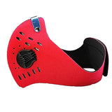 Maxbell Cycling Mask Motorcycle Bicycle Half Facemask Dust Pollution Filter Red