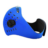 Maxbell Cycling Mask Motorcycle Bicycle Half Facemask Dust Pollution Filter Blue