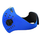 Maxbell Cycling Mask Motorcycle Bicycle Half Facemask Dust Pollution Filter Blue