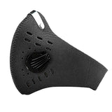 Maxbell Cycling Mask Motorcycle Bicycle Half Facemask Dust Pollution Filter Black