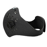 Maxbell Cycling Mask Motorcycle Bicycle Half Facemask Dust Pollution Filter Black