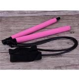 Maxbell Portable Pilates Bar  Adjustable Exercise Stick Resistance Band Tube Pink