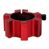 Maxbell Solid Dumbbell Clamp Collars Barbell Spin Lock Gym Weight Bar Clip Red