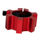 Maxbell Solid Dumbbell Clamp Collars Barbell Spin Lock Gym Weight Bar Clip Red