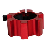 Maxbell Solid Dumbbell Clamp Collars Barbell Spin Lock Gym Weight Bar Clip Red