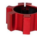 Maxbell Solid Dumbbell Clamp Collars Barbell Spin Lock Gym Weight Bar Clip Red