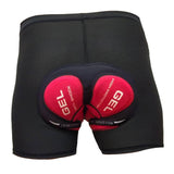 Maxbell Cycling 3D Padded Shorts Bike Cycling Underwear Tight Short Pants Red 2XL