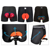 Maxbell Cycling 3D Padded Shorts Bike Cycling Underwear Tight Short Pants Red 2XL