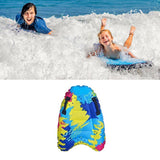 Maxbell Portable Inflatable Surf Body Board with Handle Swimming Floating Mat Multi