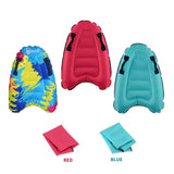 Maxbell Portable Inflatable Surf Body Board with Handle Swimming Floating Mat Multi