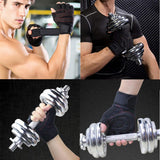 Maxbell Cycling Fingerless Gloves Half Finger Sports Gloves Black+Light Blue  XL