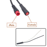 Maxbell Electric Bike Extension Cable Wire 2Pin/3Pin/5Pin/6Pin Plug Connector 2 Pin