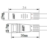 Maxbell Electric Bike Extension Cable Wire 2Pin/3Pin/5Pin/6Pin Plug Connector 2 Pin