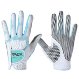 Maxbell Women's Golf Glove Breathable Left Right Hand Golfer Gloves White Blue XXL