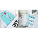 Maxbell Women's Golf Glove Breathable Left Right Hand Golfer Gloves White Blue XXL