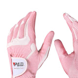 Maxbell Women's Golf Glove Breathable Left Right Hand Golfer Gloves Pink White M