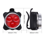 Maxbell USB Rechargeable Bike Lights Set Head Tail Light Lamp Front+Tail Light