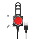 Maxbell USB Rechargeable Bike Lights Set Head Tail Light Lamp Front+Tail Light