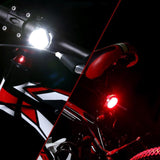 Maxbell USB Rechargeable Bike Lights Set Head Tail Light Lamp Front+Tail Light