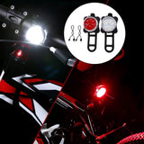 Maxbell USB Rechargeable Bike Lights Set Head Tail Light Lamp Front+Tail Light