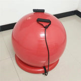 Maxbell Yoga Ball Chair Inflatable Stability Holder Base Resistance Bands Red