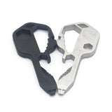 Maxbell Stainless Steel Multi-Tool Key Shaped Pocket Tool Bottle Opener Tools Black