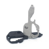 Maxbell Stainless Steel Multi-Tool Key Shaped Pocket Tool Bottle Opener Tools Black