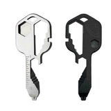Maxbell Stainless Steel Multi-Tool Key Shaped Pocket Tool Bottle Opener Tools Black
