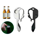 Maxbell Stainless Steel Multi-Tool Key Shaped Pocket Tool Bottle Opener Tools Black