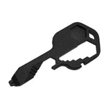 Maxbell Stainless Steel Multi-Tool Key Shaped Pocket Tool Bottle Opener Tools Black