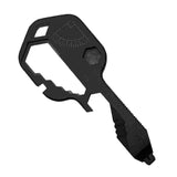 Maxbell Stainless Steel Multi-Tool Key Shaped Pocket Tool Bottle Opener Tools Black