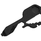 Maxbell Stainless Steel Multi-Tool Key Shaped Pocket Tool Bottle Opener Tools Black