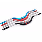 Maxbell Mountain Bike Handlebar 31.8mm 720mm Extra Long Riser Bar Alloy Red
