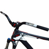Maxbell Mountain Bike Handlebar 31.8mm 720mm Extra Long Riser Bar Alloy Red