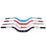 Maxbell Mountain Bike Handlebar 31.8mm 720mm Extra Long Riser Bar Alloy Red