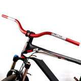 Maxbell Mountain Bike Handlebar 31.8mm 720mm Extra Long Riser Bar Alloy Red