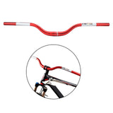 Maxbell Mountain Bike Handlebar 31.8mm 720mm Extra Long Riser Bar Alloy Red