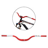 Maxbell Mountain Bike Handlebar 31.8mm 720mm Extra Long Riser Bar Alloy Red