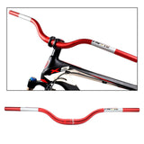 Maxbell Mountain Bike Handlebar 31.8mm 720mm Extra Long Riser Bar Alloy Red