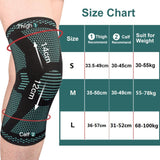 Maxbell Knee Pad Nylon Knee Sleeve Non-slip Patella Brace Support Protector Green L