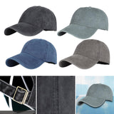 Maxbell Fashion Baseball Cap Washed Cotton Hat Adjustable Plain Dad Men Hat Black